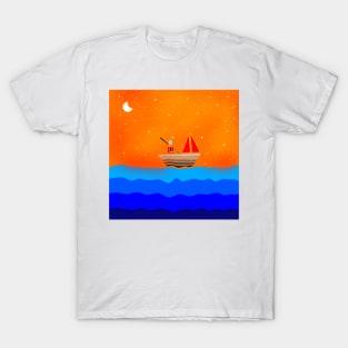 Man in the boat T-Shirt